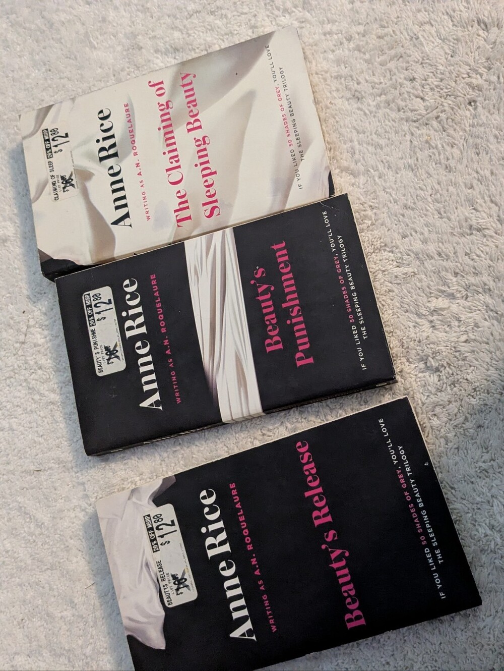 Complete 3 Volume Set Of Anne Rice's Sleeping Beauty Series Paper Back Edition